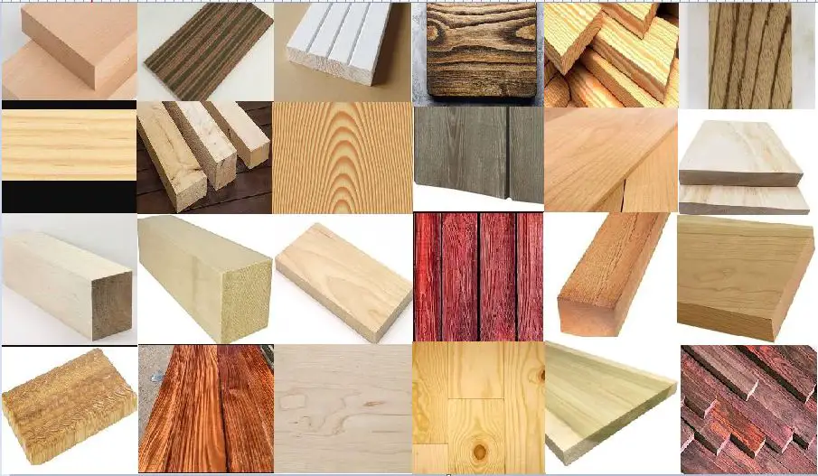 أنواع الأخشاب الطبيعية
