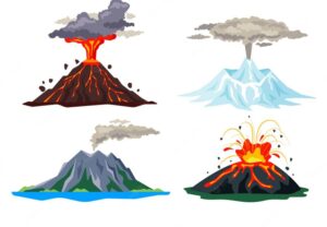 أنواع الانفجارات البركانية