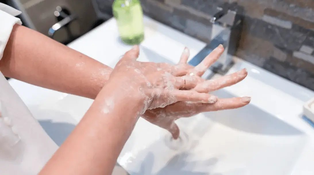 موضوع بحث عن غسل اليدين